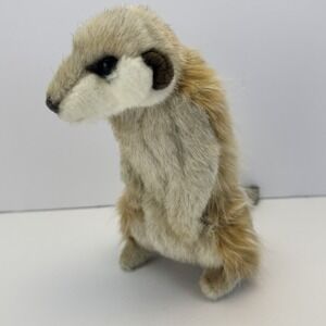 Hansa Realistic Meerkat Plush Standing Up 10" Stuffed Animal Toy NWT